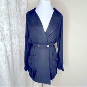 Catos Black Utility Jacket Layering Top